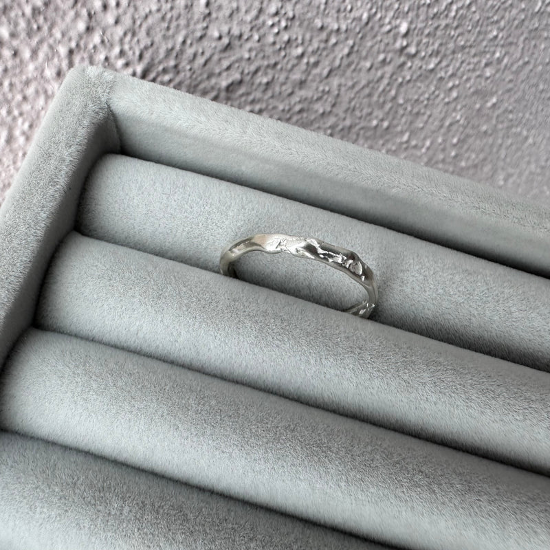 Cave Irregular Silver Ring