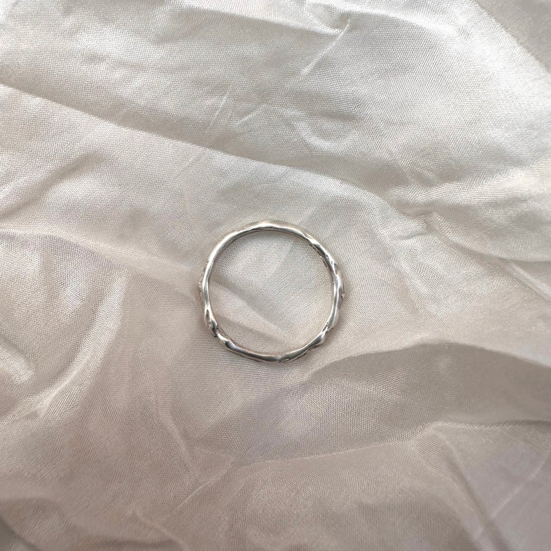 Cave Irregular Silver Ring