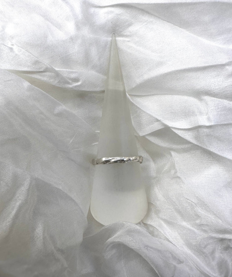 Cave Irregular Silver Ring