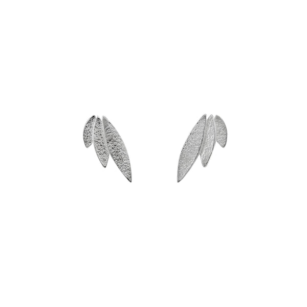 Icarus Stud Earrings Silver