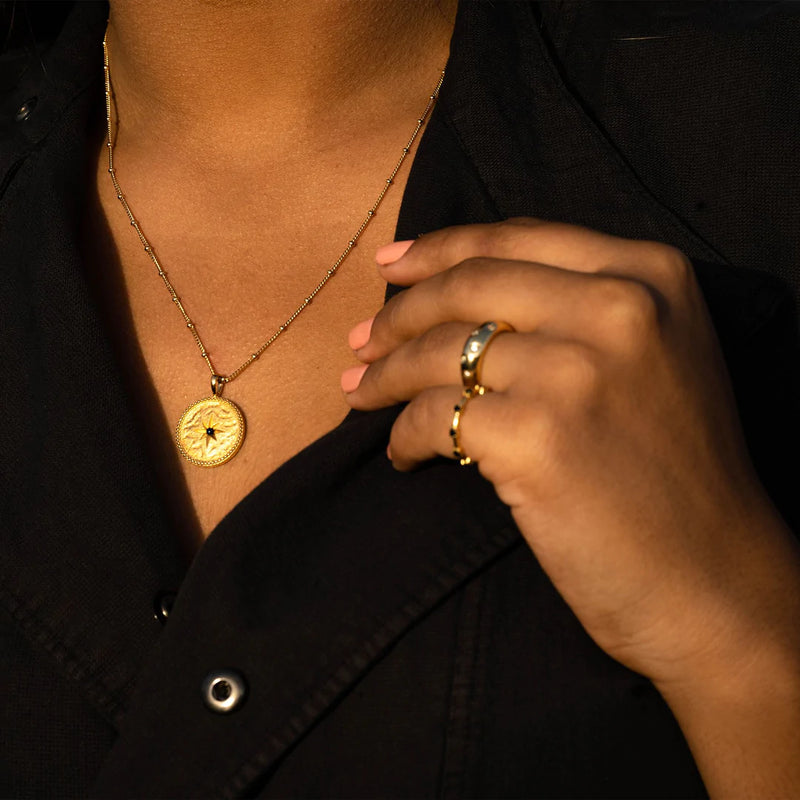 Gold Emerald Pendant - Natural Emerald Necklace, May Birthstone Neckla –  Adina Stone Jewelry